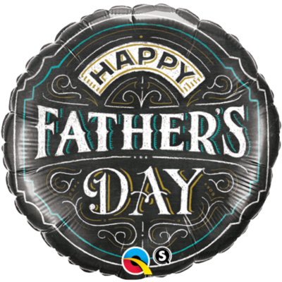 Happy Father's Day Chalk Balloon- (BNE Delivery)