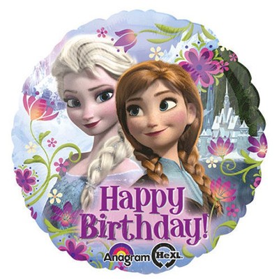 Happy Birthday Disney's Frozen Foil Balloon- (BNE Delivery)