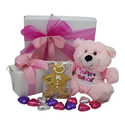 Happy Birthday Pink Bear Gift Hamper
