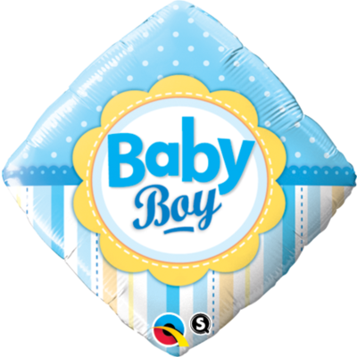 Baby Boy Bunting Foil Balloon - (BNE Delivery)