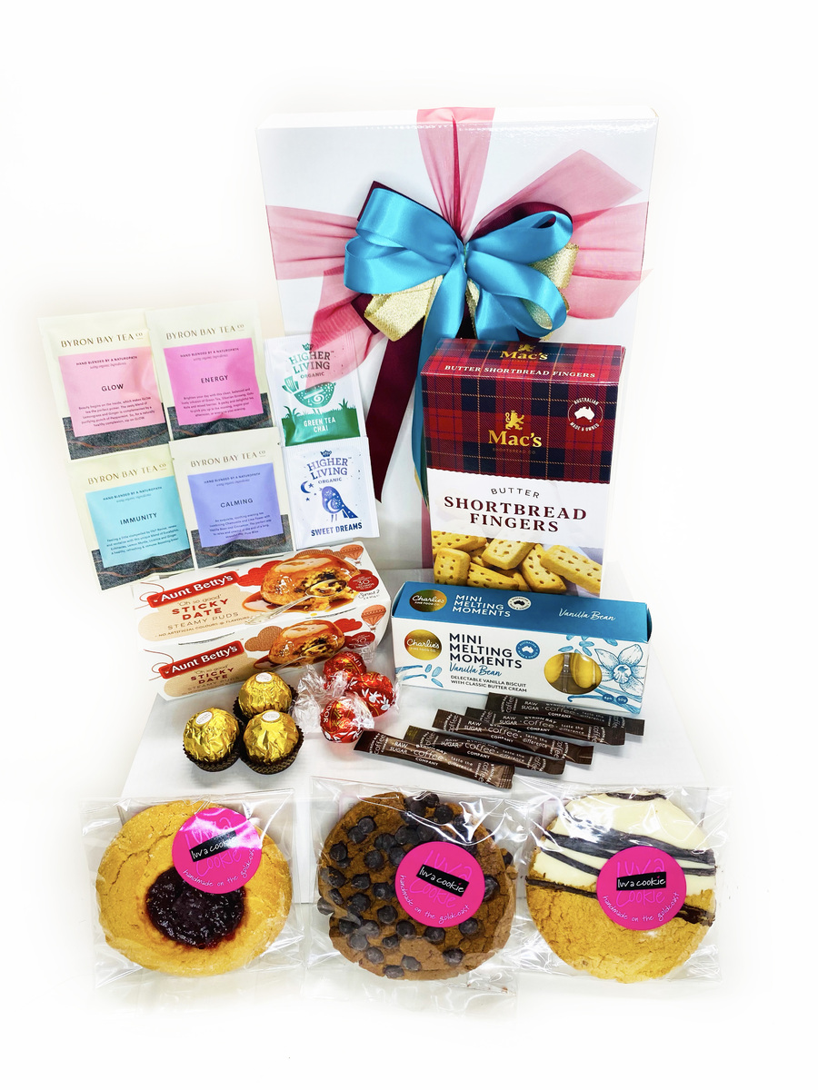 Tea and Bikkies Gift | Chocolate Hamper to give or share product photo