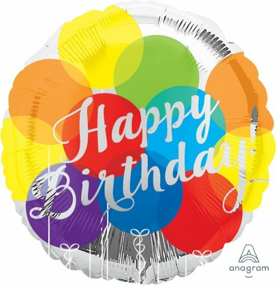 Happy Birthday Metallic Foil Balloon | Balloons Delivery Brisbane product photo