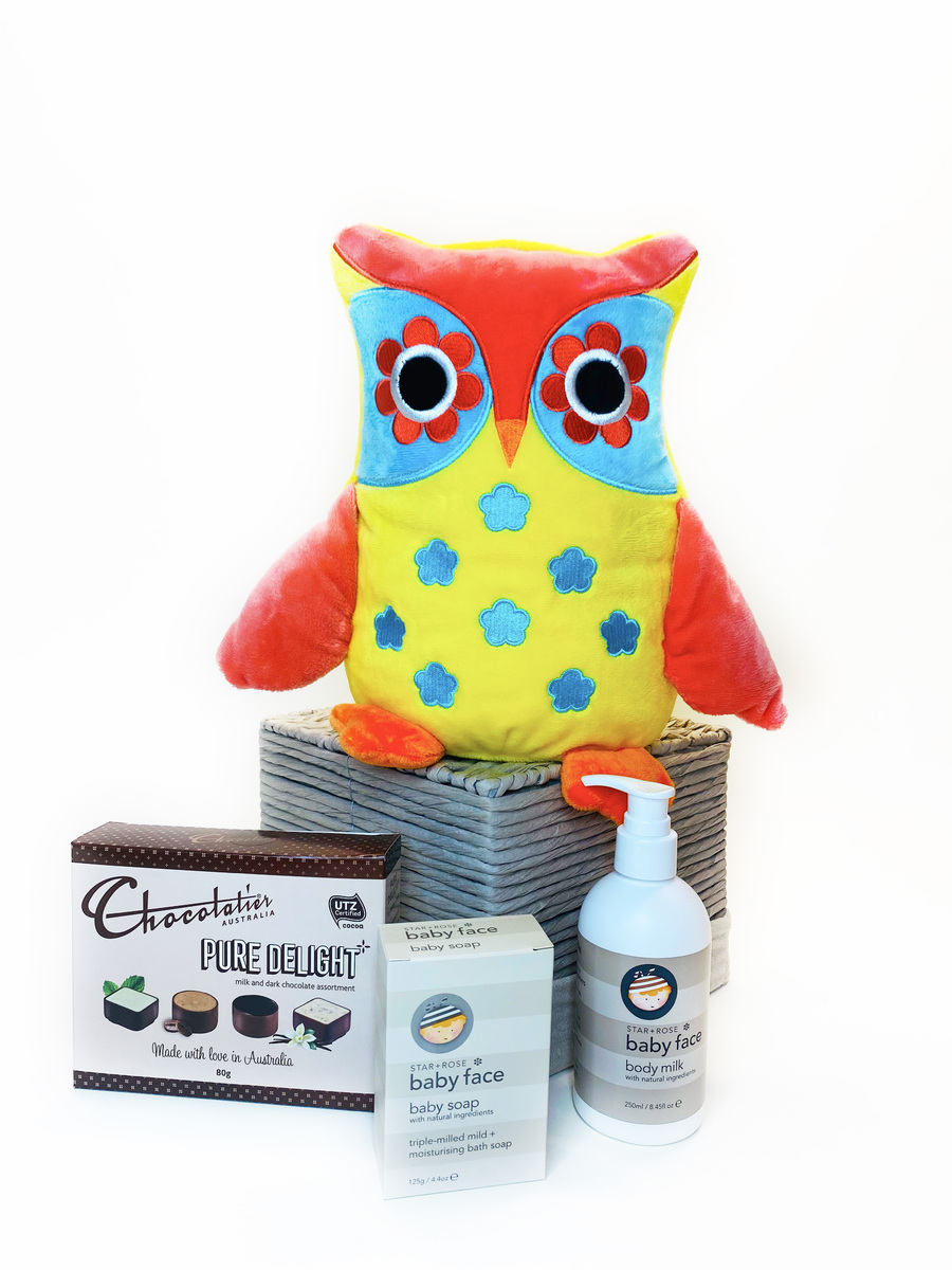 Baby Yellow Owl Hamper | Gourmet Hampers |  Australia Delivery product photo
