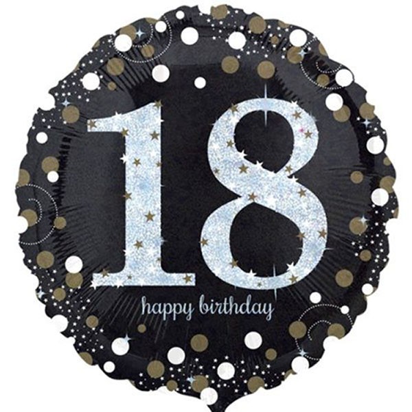 Sparkling 18th Birthday Balloon | Foil Balloons Delivered Brisbane product photo