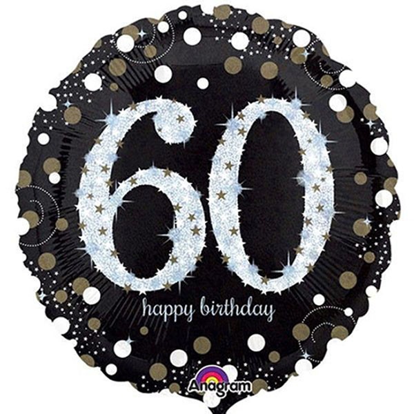 Sparkling 60th Birthday Balloon | Foil Balloons Delivered Brisbane product photo
