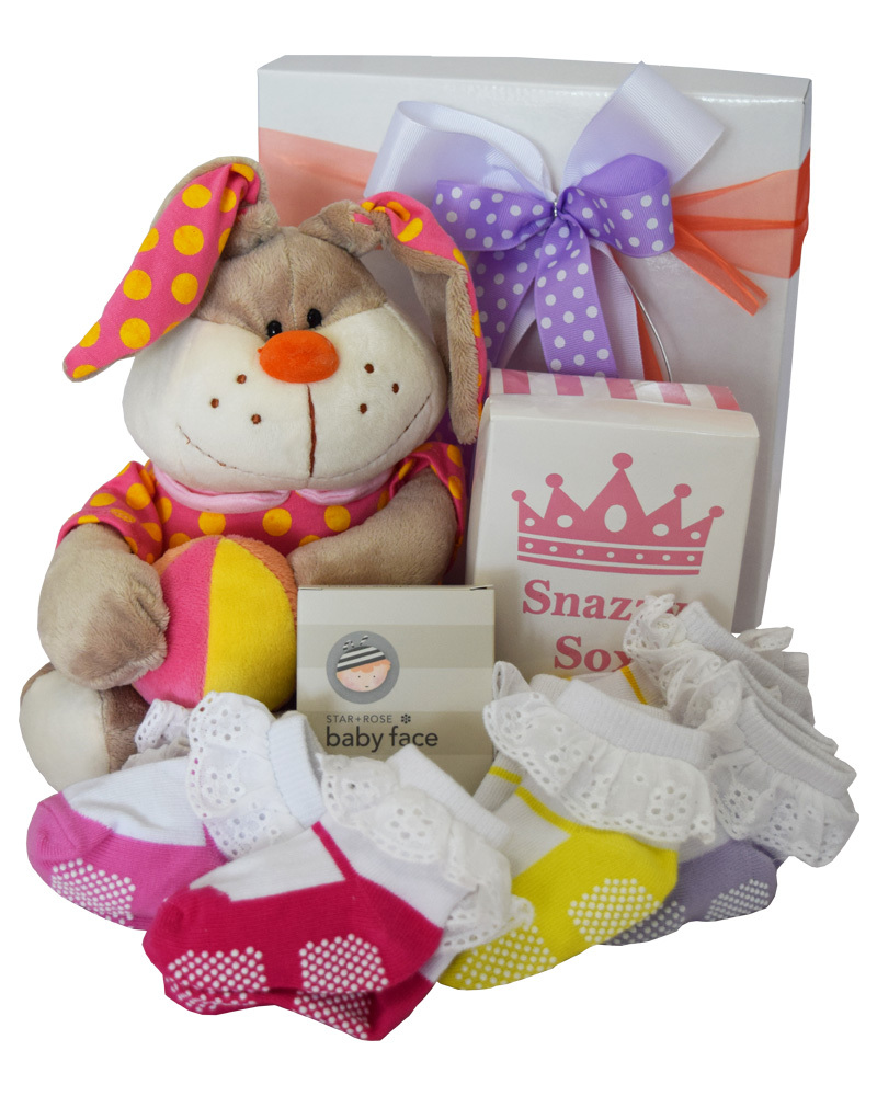 Baby Bunny Gift Hamper | Baby Gift Hampers | Brizzie Baskets & Blooms product photo