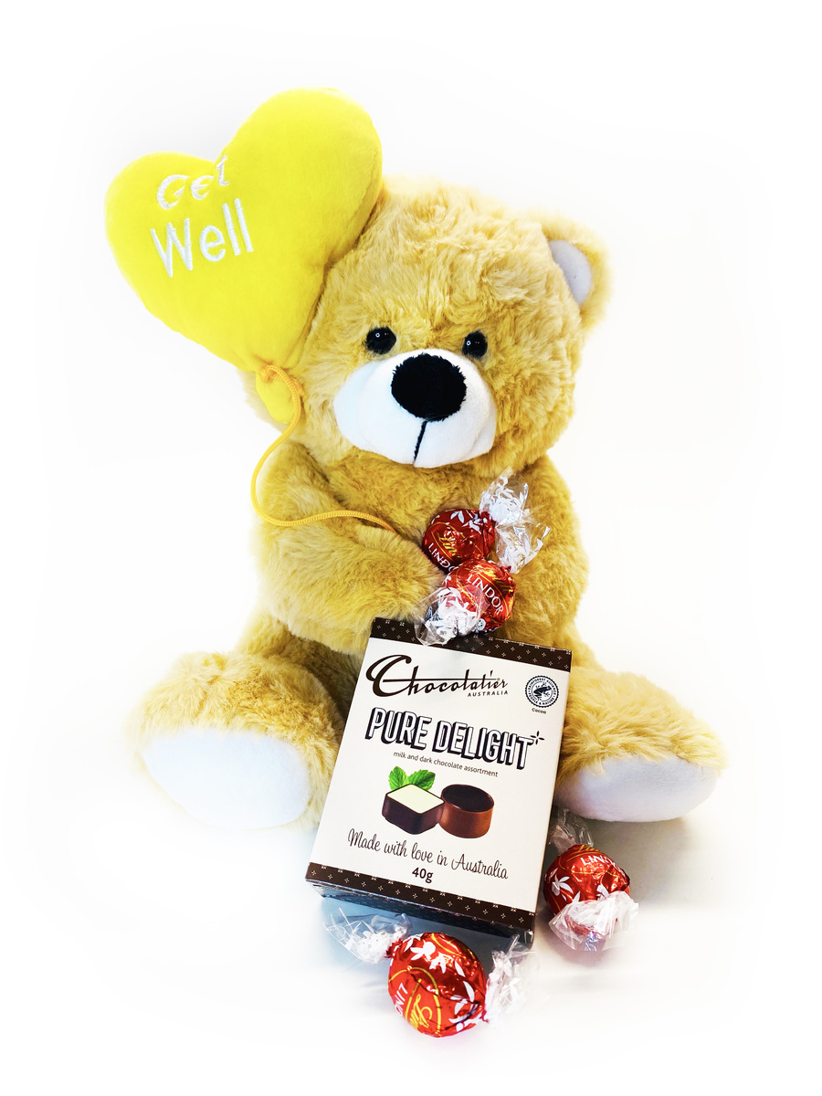 Sweet Get Well Teddy Gift Hamper | Get Well Gift For Kids and Adults product photo