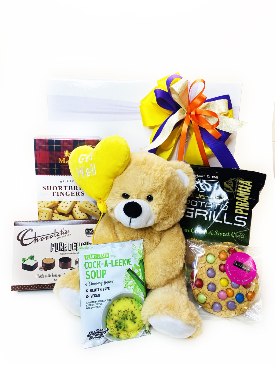 Gourmet Get Well Gift Hamper | Brizzie Baskets and Blooms product photo
