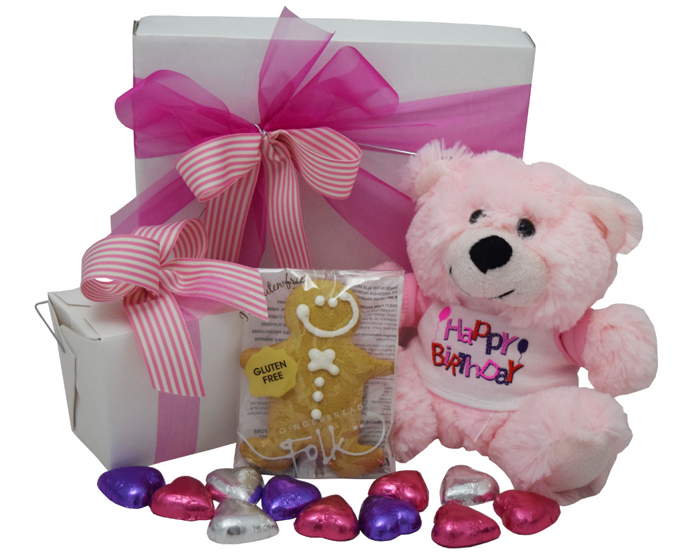 Birthday Bear Gift | Birthday Gift Hampers for Girls | Brizzie Baskets product photo