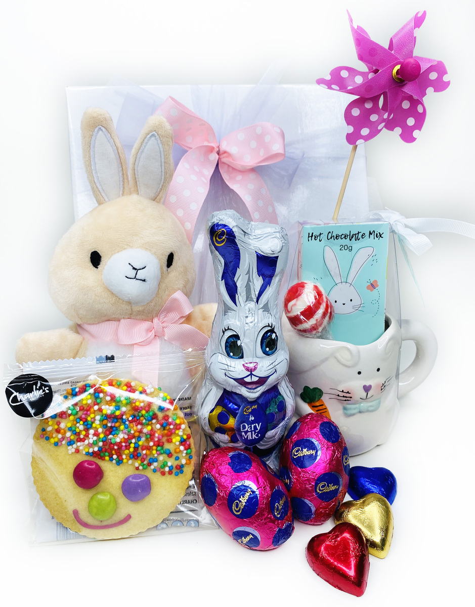 Lil' Ones Easter Surprise - Pink Bunny Easter Gift Hamper product photo