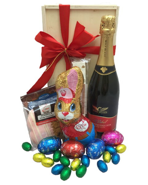 Easter Bunny's Treasure | Easter Gifts | Easter Hampers | Wine   product photo