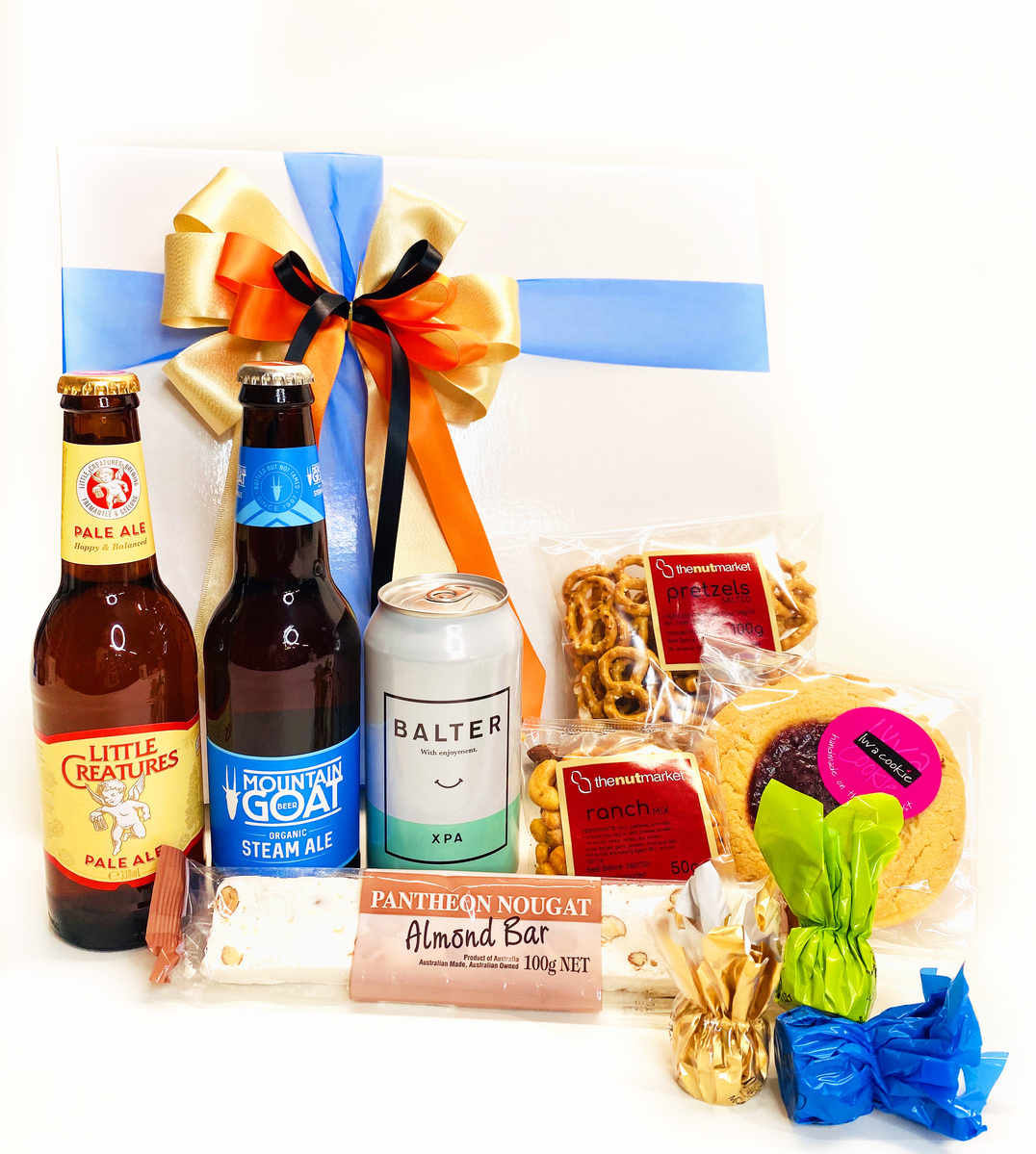 Craft Beers and Nibbles |Gift Hamper |Beer & Snacks For Him product photo