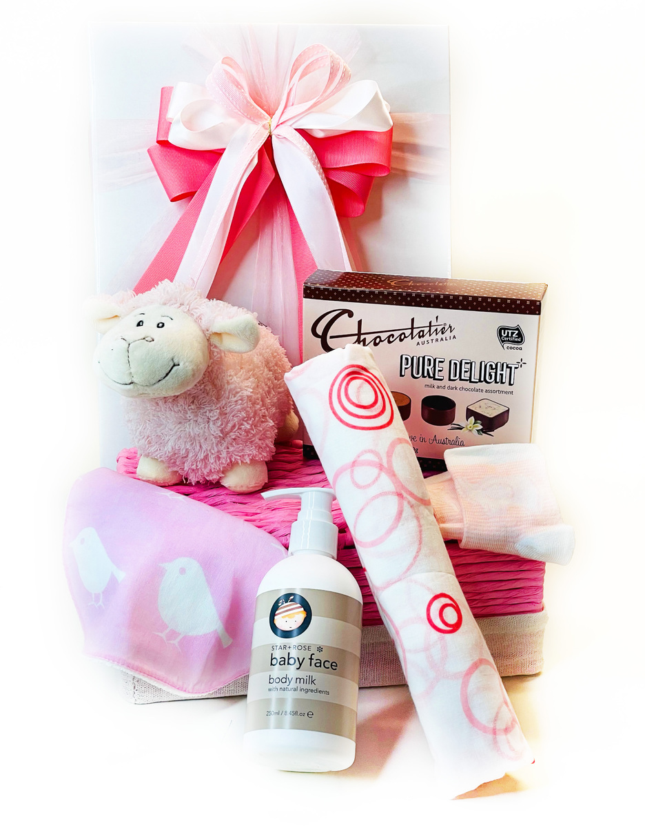 It's A Baby Girl Gift Hamper | Baby Gift & Nappy Cake | Aus Delivery product photo