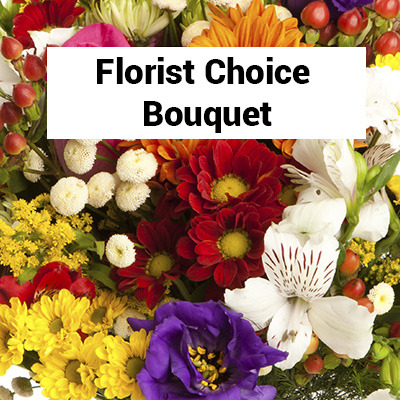 Pink & Purple Fresh Flower Florist Choice Bouquet product photo