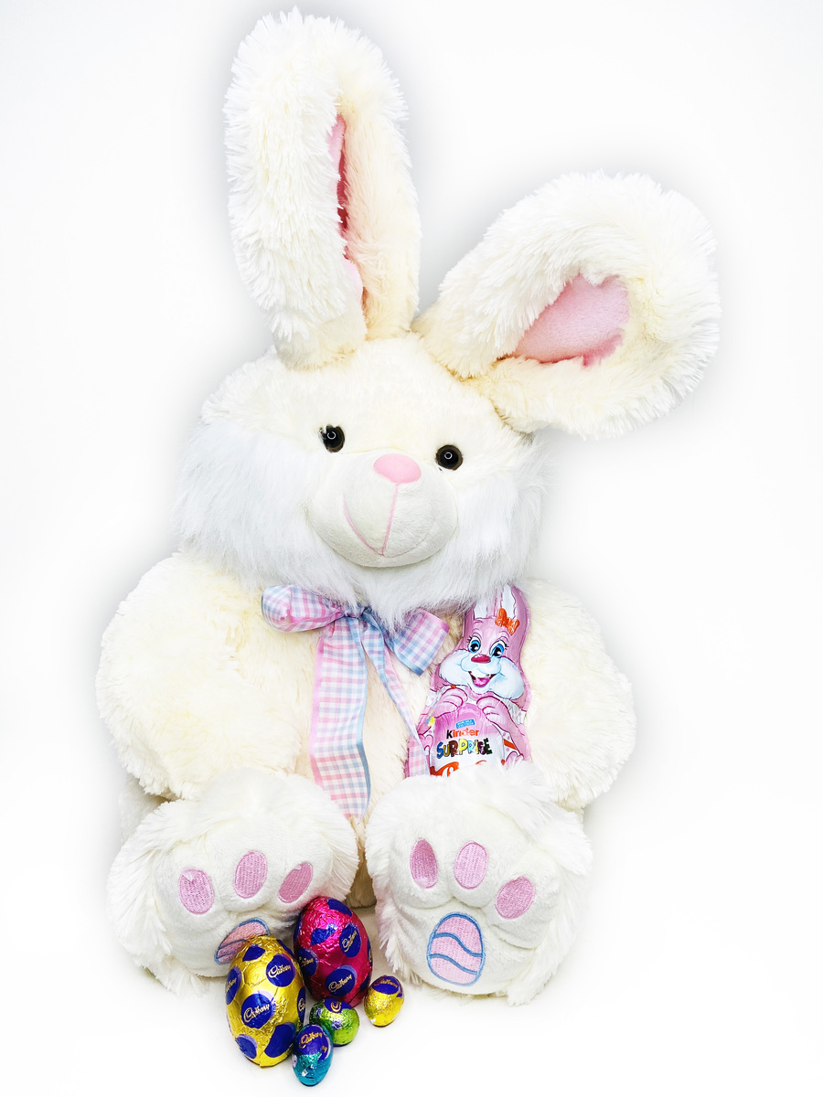 The BIG Bunny (A pink GIANT plush bunny with Easter treats) product photo