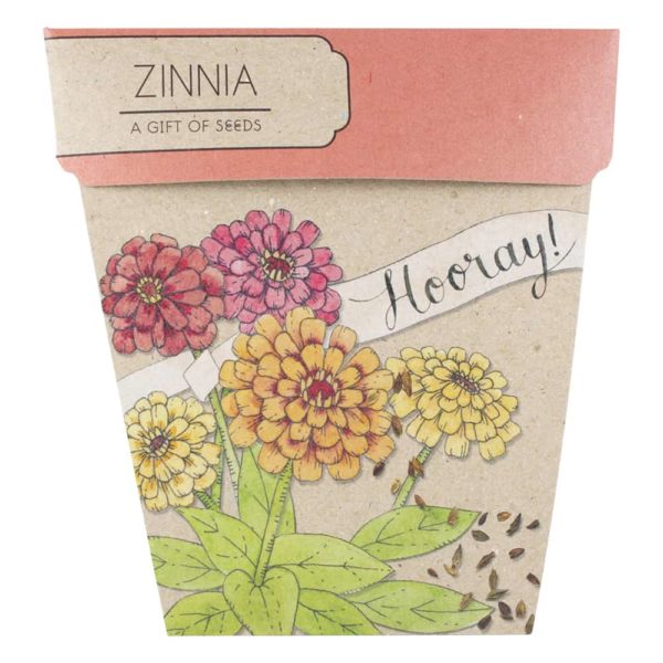SownSow Seeds - Hooray Zinnia | Brizzie Baskets and Blooms product photo