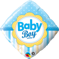 Baby Boy Bunting Foil Balloon - (BNE Delivery)