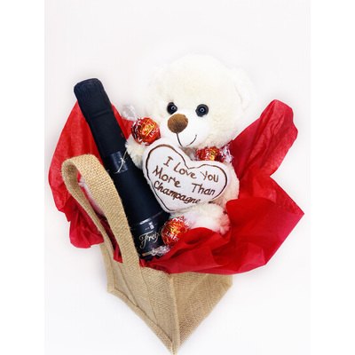 Champagne Teddy Gift Hamper