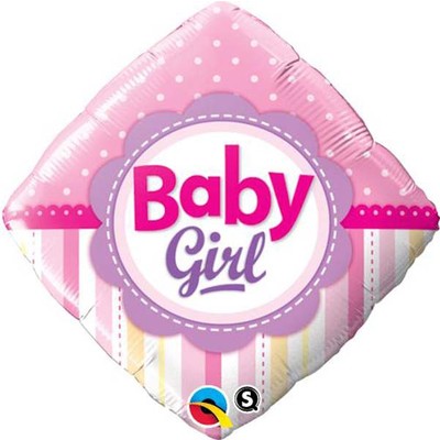 Baby Girl Bunting Foil Balloon - (BNE Delivery)