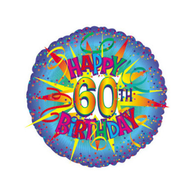 Happy 60th Birthday Balloon - (BNE Delivery)