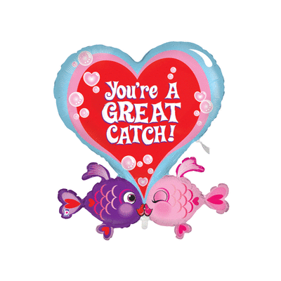 You're A Great Catch! Foil Balloon - (BNE Delivery)
