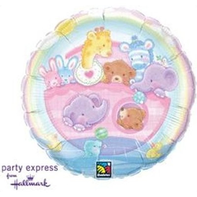 Baby Ark Rainbow Foil Balloon - (BNE Delivery)