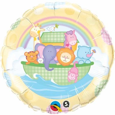 Baby Yellow Ark Foil Balloon - (BNE Delivery)