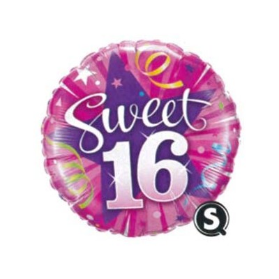 Sweet 16 Foil Balloon - (BNE Delivery)