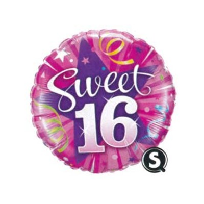 Sweet 16 Foil Balloon - (BNE Delivery)