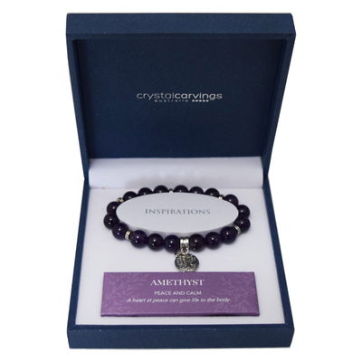 Amethyst Tree Of Life Bracelet 