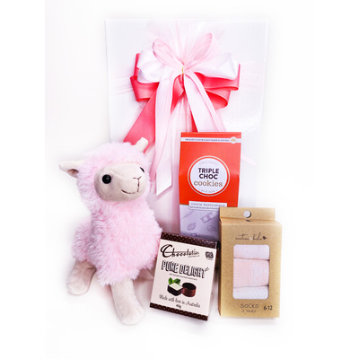 Baby Pink Llama Gift Hamper