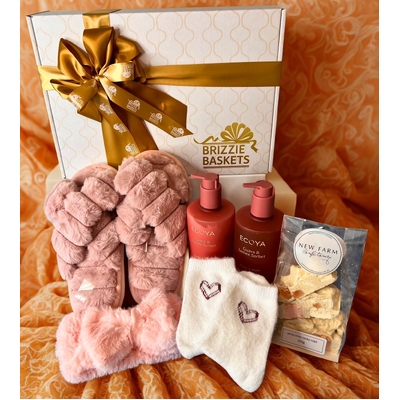 Cozy Slippers, Skincare & Treats Hamper